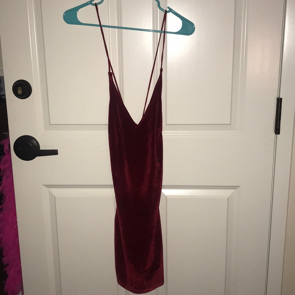 Velvet Red Dress from White Fox Boutique